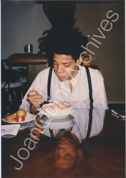 Jean-Michel Basquiat Eating Trix Cereal II