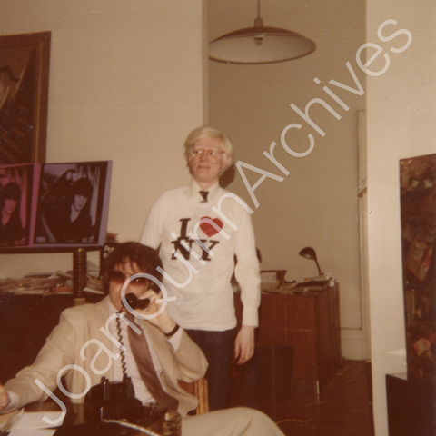 Jack Quinn & Andy Warhol (I LOVE NY T-Shirt) at The Factory in New York City